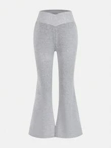 SHEIN Girlism 2 件 Tween 女童休闲圆领 T 恤和裤子套装 - 彩色 - 查看 4