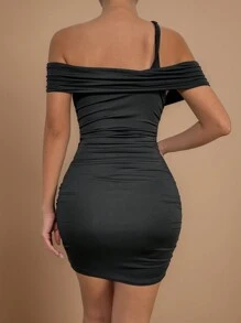 Allurite Off-Shoulder Bodycon Short Dress