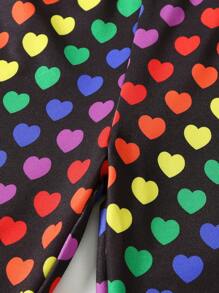 SHEIN 年轻女孩豹纹休闲喇叭裤，适合休闲日常外出，春夏秋季