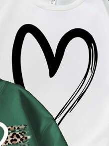 SHEIN 3pcs Pack Tween Girls' Casual Minimalist Thick Thermal Lined Loose Fit Crew Neck Long Sleeve Hoodies,Suitable For Autumn/Winter - Multicolor - View 5