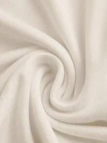 SHEIN EZwear 2 件套杏色和棕色休闲紧身长袖 T 恤，秋冬 - 彩色 - 查看 4
