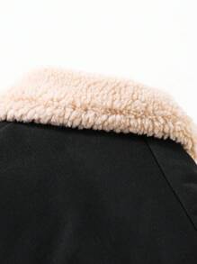 Baby Boys Black Thermal Lined Warm Outdoor Jacket - Black - View 5