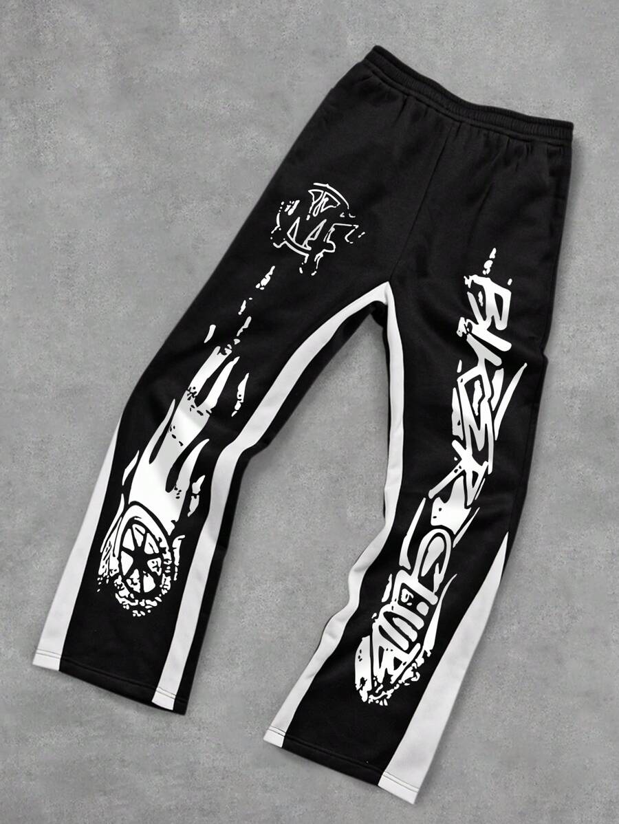 Manfinity Dauomo Men's Simple Fashion Casual Sweatpants For Daily Wear