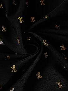 SHEIN Clasi Women's V-Neck Long Sleeve Butterfly Print Blouse, Casual Everyday Wear Glittery Dress