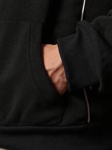 SUMWON Regular Fit Overhead Hoodie & Jogger With Piping 2 Piece Set