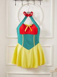 SHEIN Đồng phục cổ vũ Colorblock, Trang phục siêu nhân, Trang phục chủ đề công chúa cho nữ - Nhiều màu - Xem 2