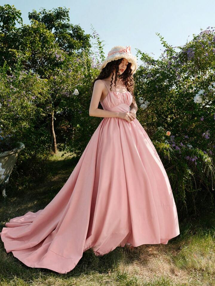 【boohoo】リブ スウィート ハート マキシドレス 3色 HARDY AMIESピンク HAD-03150 【結婚式 カラードレス レンタル
