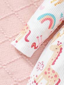 1pc Baby Girls Holiday Christmas Dress - Multicolor - View 6