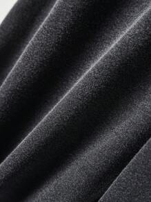 EMERY ROSE Damskie spodnie dzwony z pikowanym wzorem w płatki śniegu na jesień i zimę - Czarne - Zobacz 3