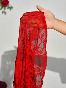 Slaydiva Red Ruched Backless Halter Neck A-Line Mini Dress For Valentine's Day - Red - View 6