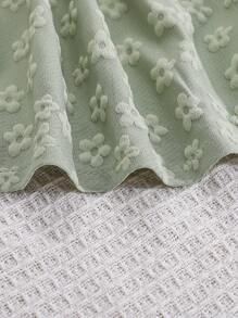 2pcs/Set Baby Girls Casual Outfit, Consists Of Floral Print Sweater Top And A-Line Skirt, Suitable For Spring & Summer