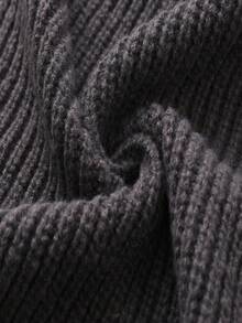 Tween Boy' Solid Color Long Sleeve Pocket Casual Cardigan Fall Winter - Grey - View 5