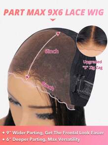 ALL READY WIG Peruka Bob z falowanymi włosami, wstępnie wybielona, wstępnie oskubana, wstępnie przycięta, topiona, 250% gęstości, 9x6, Wear&Go, bez kleju, spersonalizowana, luźna, falowana, 100% ludzkich włosów, 9AM HAIR
