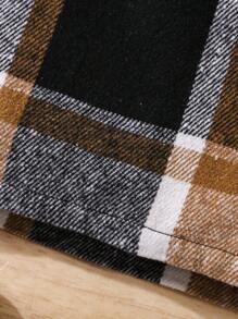 SHEIN Leap Crew Elegant Plaid Mini Skirt, Suitable For Young Girl And Toddler Young Girl, Suitable For Daily Casual Wear And Formal Occasions