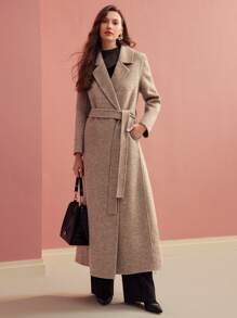 MOTF PREMIUM 羊毛宽松翻领大衣