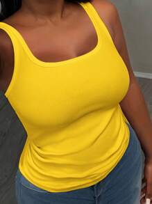 Slaydiva Top sin mangas para mujer talla grande con cuello en V y espalda de tirantes - Blanco, camiseta básica casual con detalles de fruncido a los lados