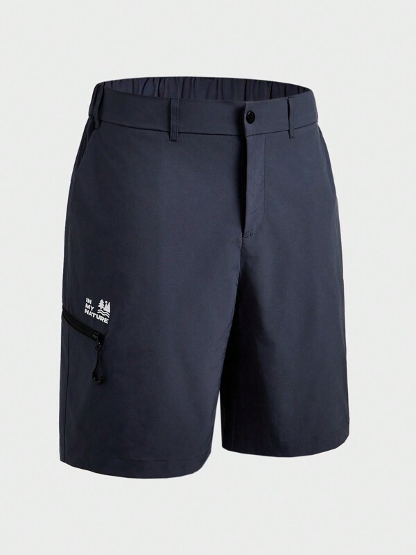 In My Nature Men's Letter Print Casual Outdoor Shorts