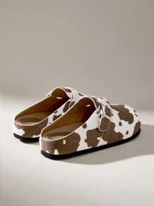 Solecia Giày đế bằng thường ngày cho nữ, tối giản và thời trang để mặc hàng ngày trong ngày lễ tình nhân - màu nâu - Xem 5