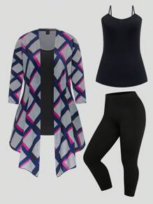 大码女式经典优雅两件套，秋季