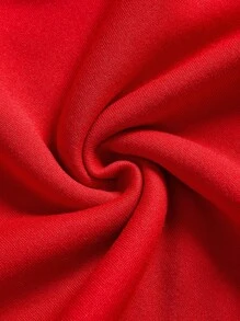 EMERY ROSE 2025 Deer Pattern Casual Minimalist Printed Loose Fit Crew Neck Long Sleeve Thick Sweatshirt For Women