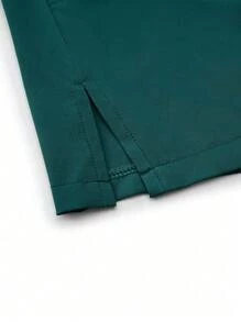 TaskEZ 纯色短袖上衣和裤子护理服套装 - 綠色 - 查看 8