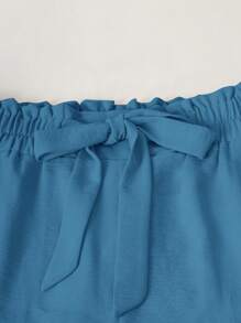 EMERY ROSE Solid Cami Top & Wide Leg Pants - Blue - View 4