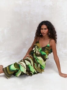 MISSGUIDED Đầm Maxi Cami In Họa Tiết Boho Khắp Thân Không Đối Xứng - Nhiều màu - Xem 5