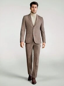 Manfinity VCAY Men's Woven Suit Jacket And Long Pants Set - Multicolor - View 4