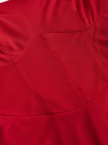 SHEIN Girlism Vestido rosa ajustado con drapeado lateral en tubo para adolescentes, elegante, apropiado para Año Nuevo, festividades y fiestas