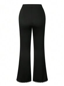 SHEIN Clasi Plus Size Women Versatile & Elegant Office Pants Fall Cloth For Women - Black - View 3