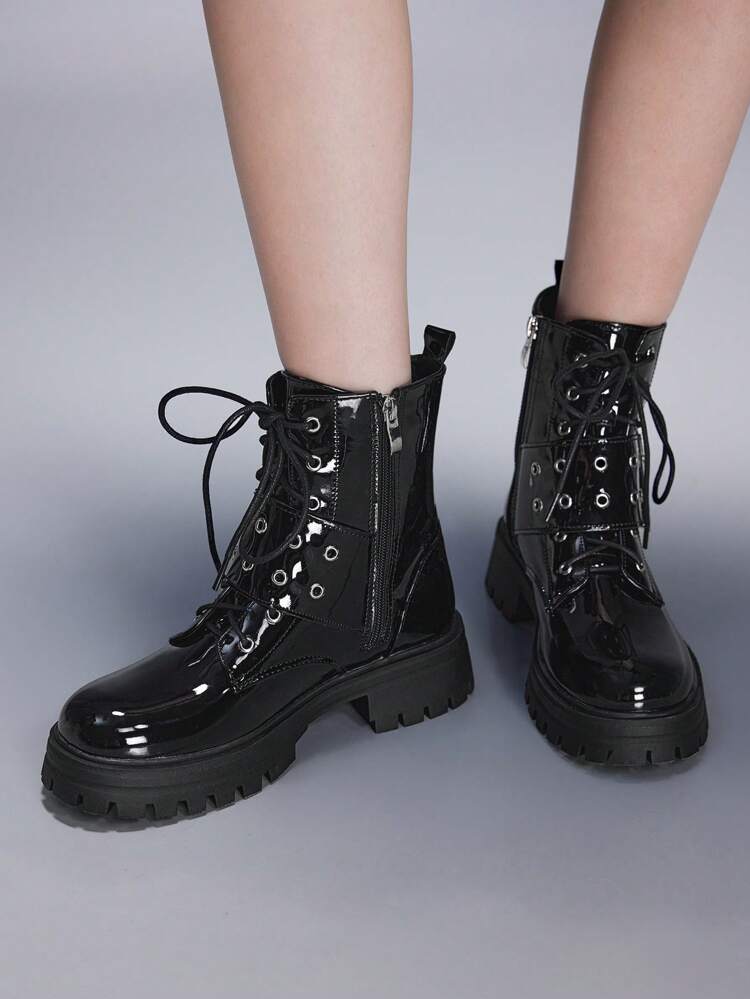 CUCCOO GRLICON Women's Y2K Punk Style Ankle Boots, Suitable For Halloween, Christmas, Party Outfits