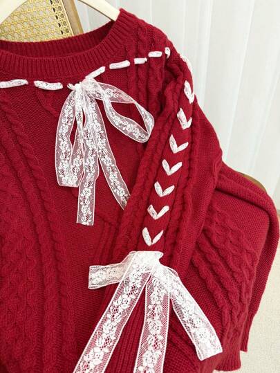 Calvaya 大码套头毛衣，简约时尚休闲日常款，新年秋冬针织套头衫