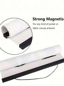 1 件磁性木质衣架 DIY，柚木胡桃木松木适用于海报照片卷轴画框帆布印刷画，艺术品磁性相框墙壁艺术家居装饰、相框、墙壁装饰、客厅装饰