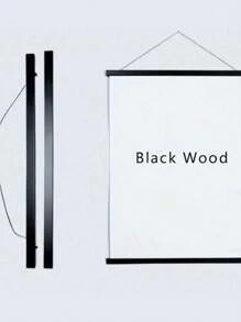 1 件磁性木质衣架 DIY，柚木胡桃木松木适用于海报照片卷轴画框帆布印刷画，艺术品磁性相框墙壁艺术家居装饰、相框、墙壁装饰、客厅装饰