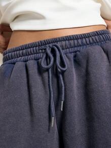 AiiRZ Athletic Jogger Sweatpants With Side Piping Drawstring Waist Relaxed Fit Perfect For Loungewear Workout Fall Winter Athleisure Wear - Navy Blue - View 5