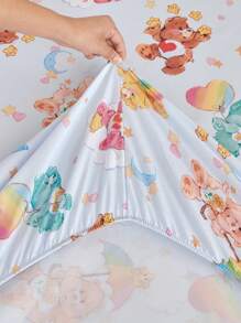 SHEIN X Care Bears 时尚可爱卡通熊全身印花床笠