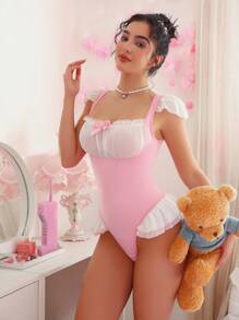 PetitDoll 可爱性感的女士连体裤 - 粉色 - 查看 5