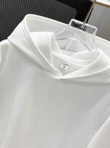 SHEIN Teen Boy Casual Loose Comfortable Solid Color All-Match Hoodie