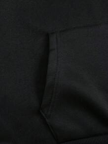 INAWLY Women's Casual Solid Color All-Match Pullover Hoodie With Drawstring, Warm Lining, Suitable For Autumn & Winter Graduation,Back To School,Graduation,Teacher For Women,Back To School Fall - Multicolor - View 9