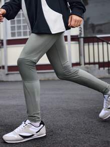 Gym Rark Men's Solid Color Slim Fit Workout Leggings, Casual Everyday Wear - Multicolor - View 3