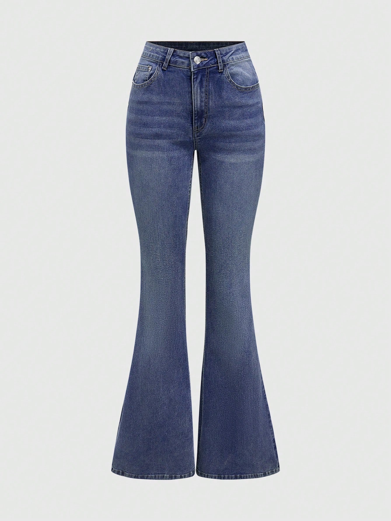 Our Grunge Punk Y2K Butt Star Embroidered Tight Flared Jeans is