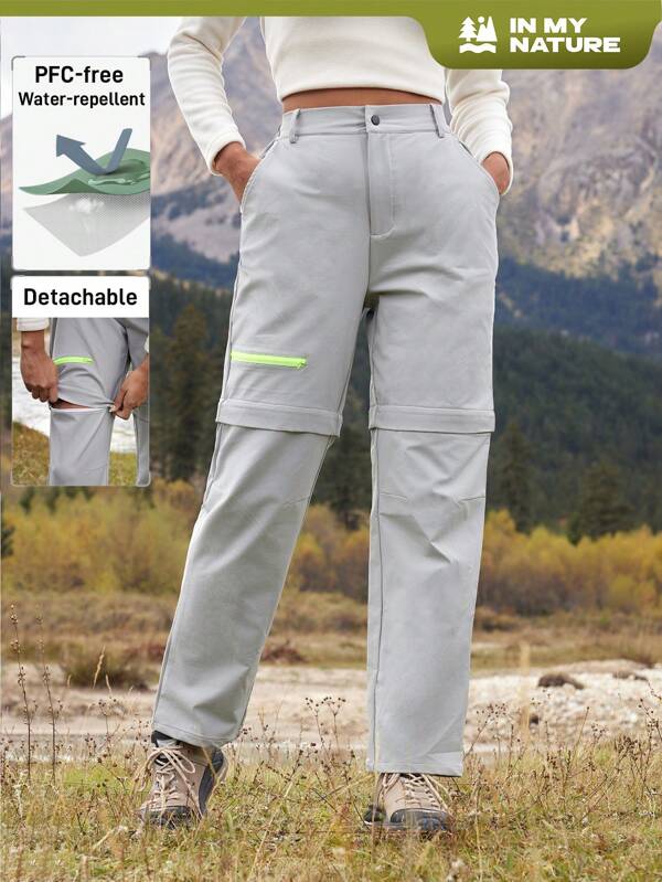 In My Nature In My Nature Damen Outdoor Camping Wandern Sport City Pendeln Fluor-freie wasserabweisende abnehmbare Hose, geeignet für Bergsteigen