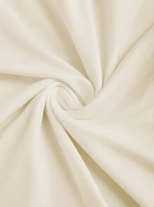 Sweetra 1pc Women's Apricot Color Sexy Backless Draped Neck Bodysuit, Body-Con Fit For Party, Autumn/Winter