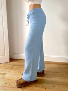 Forever 21 Autumn And Winter New Home Warm And Comfortable Sweater And Trousers - Blue - View 4