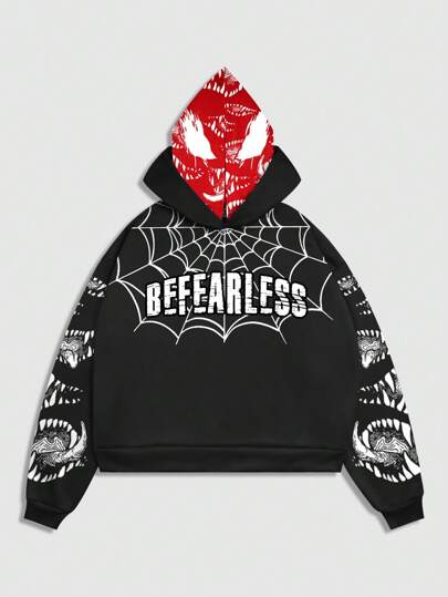 Street Life 2pcs Set: Short Black Hoodie + Mini Hoodie