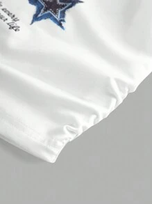 Tween Girls' Star Print Ruched Waist Cropped Camisole - Multicolor - View 5