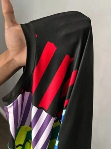 Slaydiva Vestido mini ajustado a rayas de estilo elegante para fiesta/cita/diario/deportivo/casual/urbano - Multicolor - Ver 8