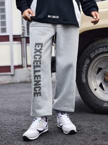 Manfinity Sport Corelite Herren Sporthose mit Buchstaben Muster, einfacher Stil, lässiger Alltagsgebrauch