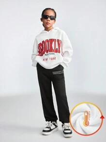 SHEIN 2 قطعة/مجموعة ملابس علوية مطبوعة للفتيات باللونين الأسود والأبيض - متعدد الألوان - مشاهدة 7