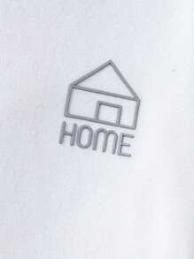 4 件装男孩字母图案 T 恤，适合作为内衣和外套，秋冬季